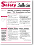 Supervisors Safety Bulletin